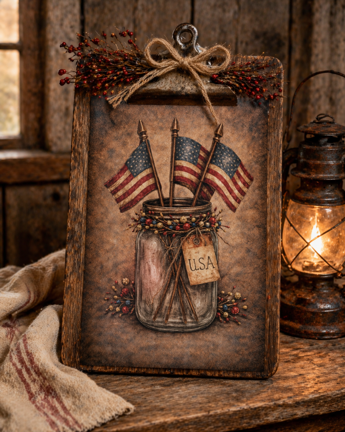 Primitive Americana Canvas Bundle for DIY Patriotic Decor | Craft Show & Farmhouse Designs