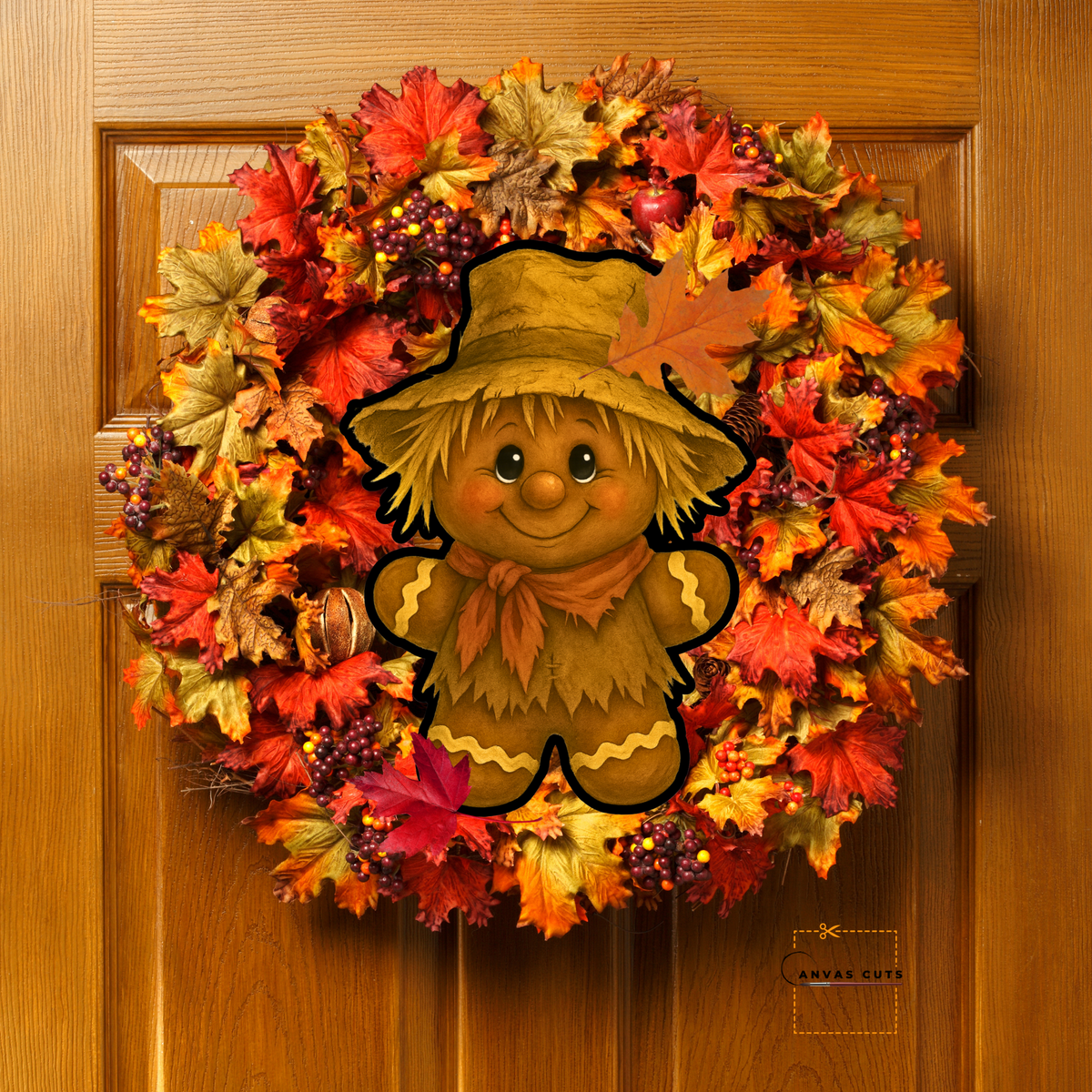 Snaps - The Ginger Scarecrow - Printed Fine Art Canvas for DIY Crafting, Halloween Décor & Craft Shows (Copy)