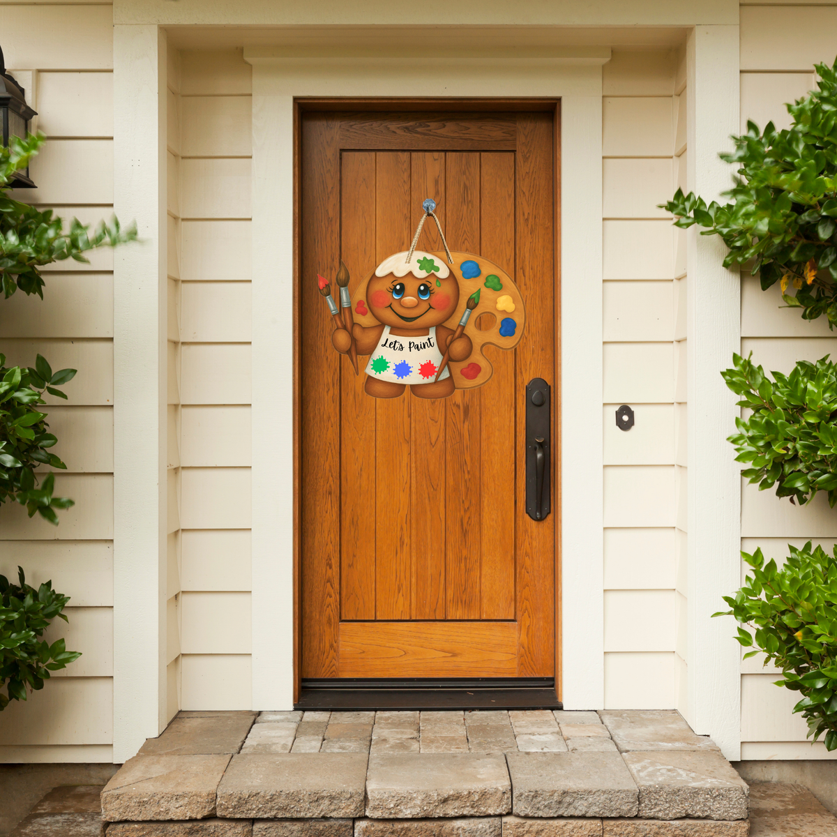 Let’s Paint Gingerbread – All-Season Craft Canvas for Signs, Door Hangers & Sweet Decor