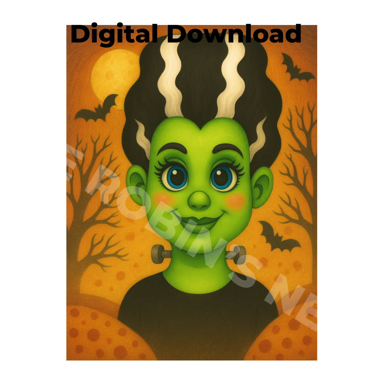 “Frankie’s Wife” Mrs Repulsa Frankenstein Digital Download | PDF & PNG