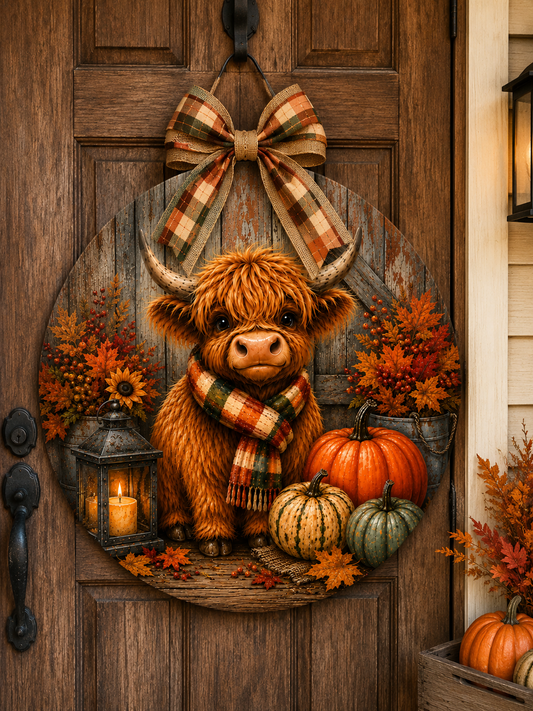 Highland Cow Fall Canvas Bundle 16 pieces | Pumpkin Farmhouse DIY Canvas Cuts | Autumn Rustic Decor Collection