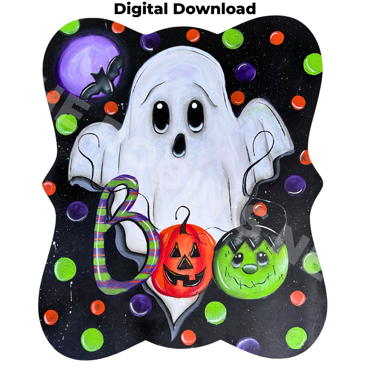 Halloween Pearl the Ghost – BOO‑tiful Digital Download | Printable PDF & PNG