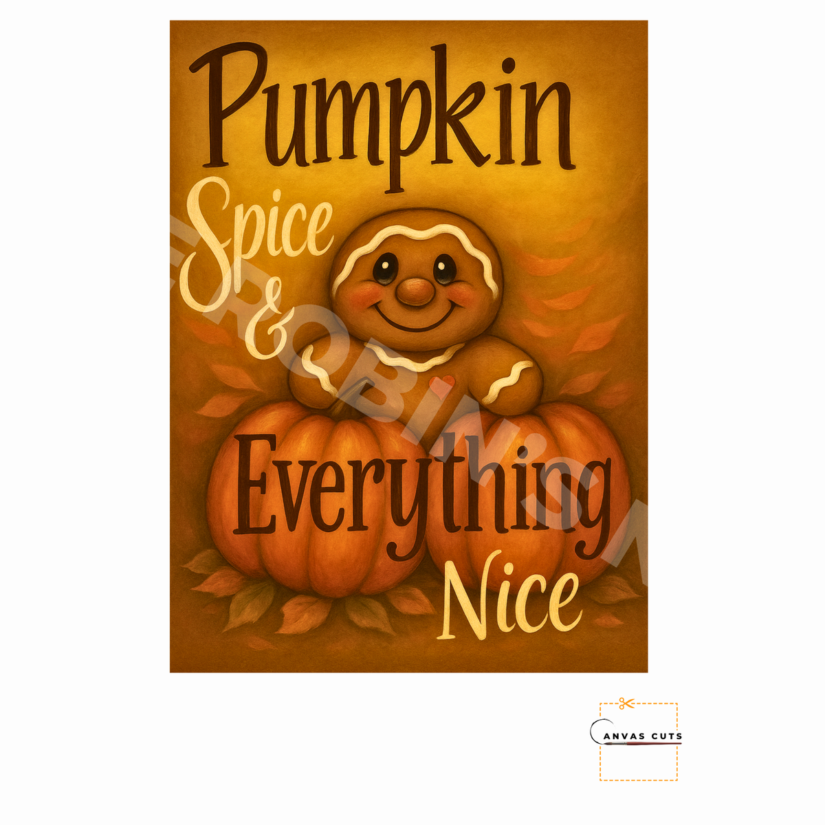 Gingerbread with Pumpkins "Pumpkin Spice and Everything Nice"