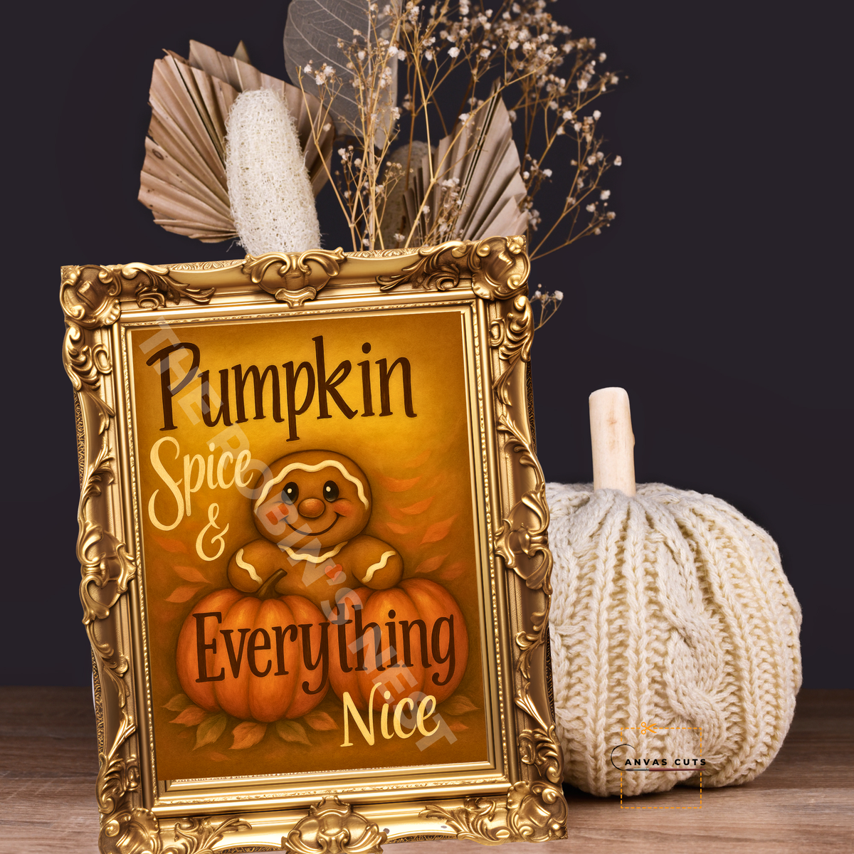 Gingerbread with Pumpkins "Pumpkin Spice and Everything Nice"