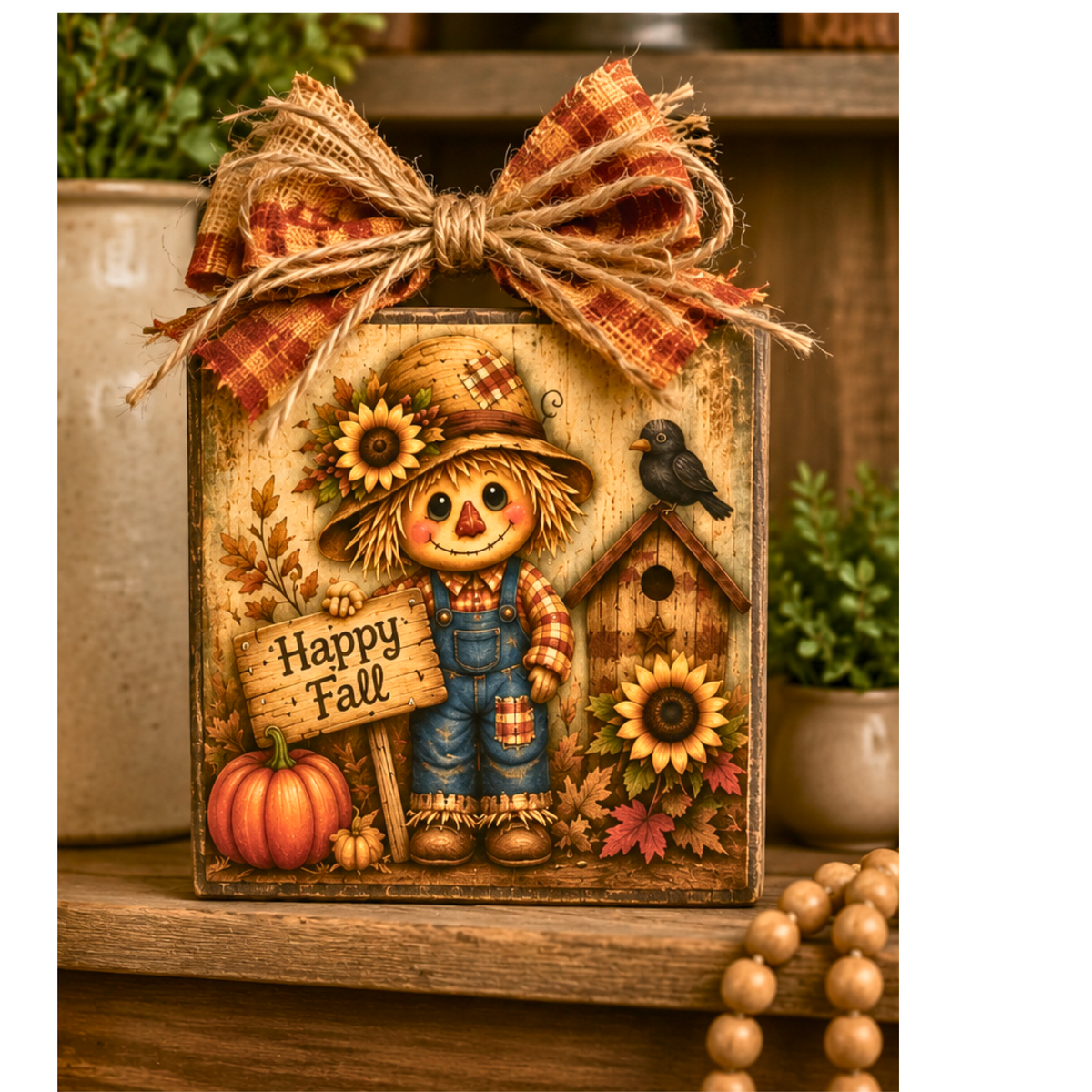 Fall Scarecrow Canvas Bundle  20 - 4x4" DIY Canvas Cuts | Primitive Autumn Pumpkin Designs