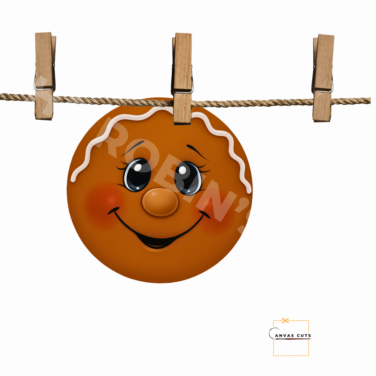 Gumdrop The Gingerbread Man's Face