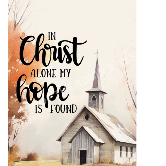 In Christ Alone Church Fabric Canvas