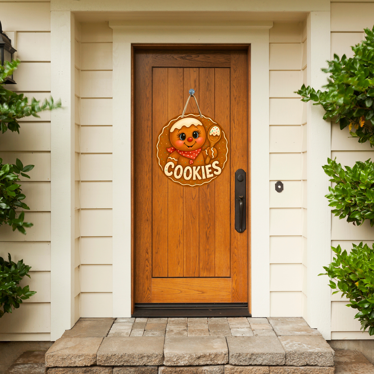 Gingerbread Cookies with Spoon  Printed Fine Art Canvas for DIY Crafting, Home Décor & Craft Shows
