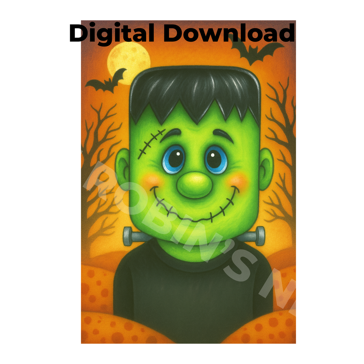 “Frankie!” Frankenstein’s Monster Digital Craft File | Printable PDF & PNG