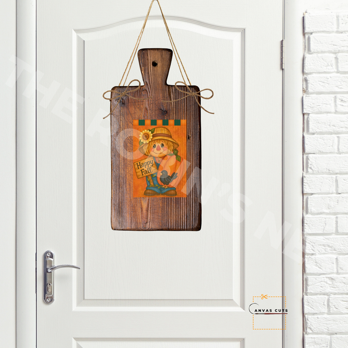 Happy Fall with Pumpkin – Personalizeable Canvas Cut for DIY Crafting, Autumn Décor & Craft Shows