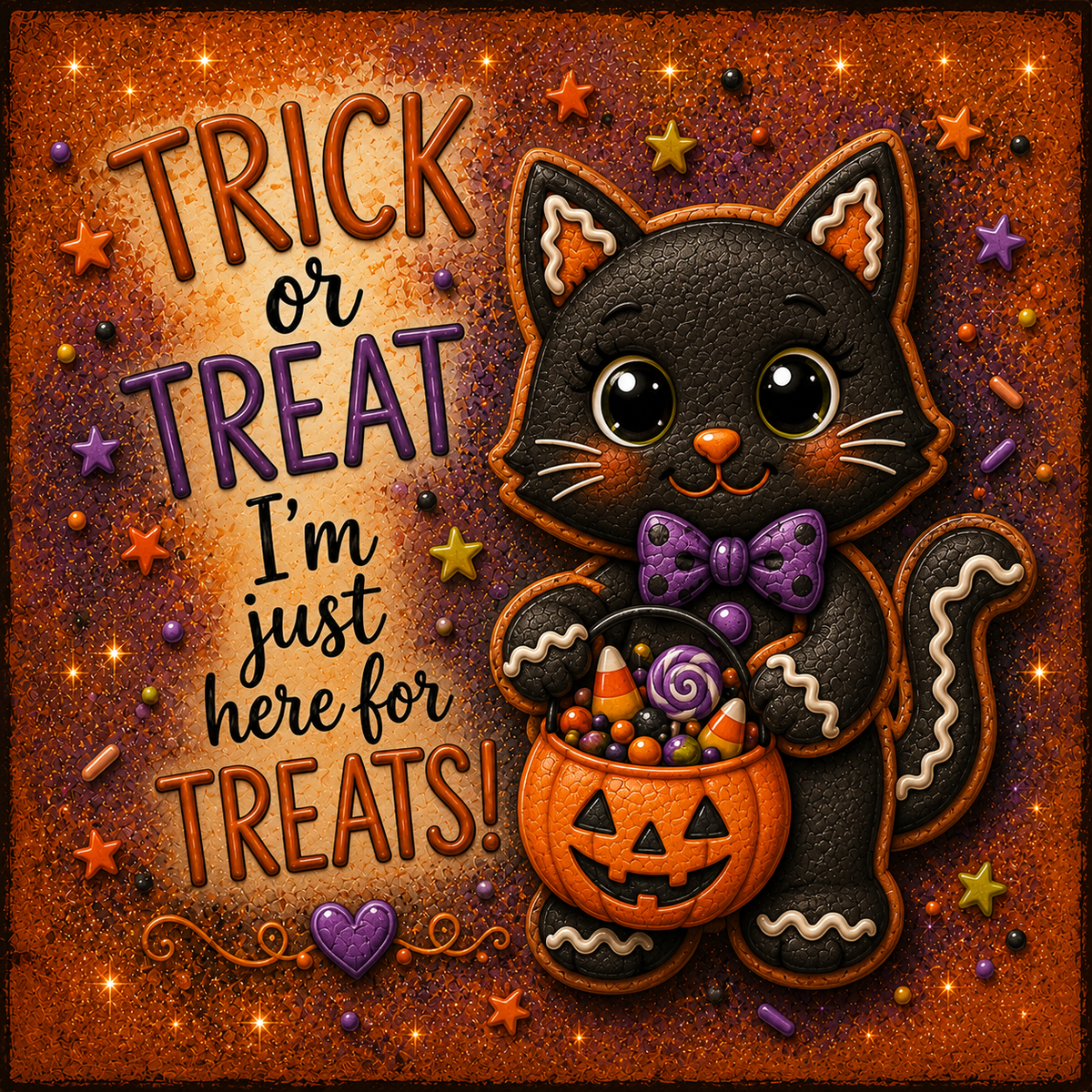 Gingerbread Halloween Canvas Prints 6.5x6.5 Bundle 50% Off - DIY Canvas Cuts 9 pieces