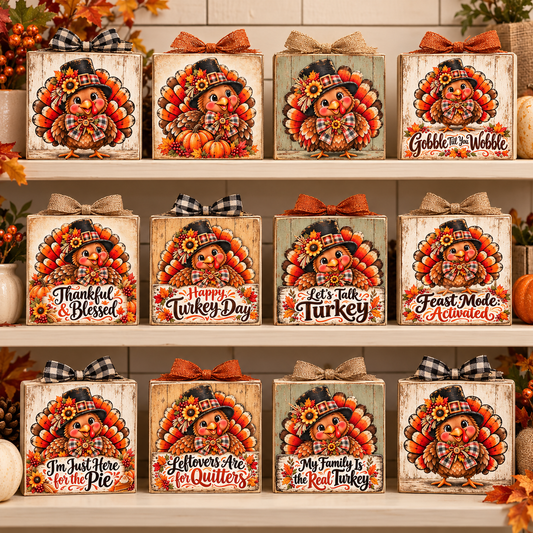 Thanksgiving Turkey Canvas Bundle - Craft Show Products - DIY Projects