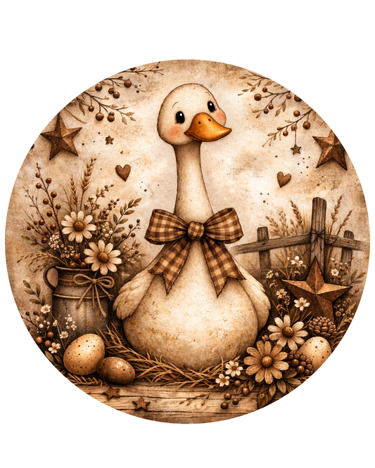 Miss Goosie Lou #3 - Spring Primitive Collection Round