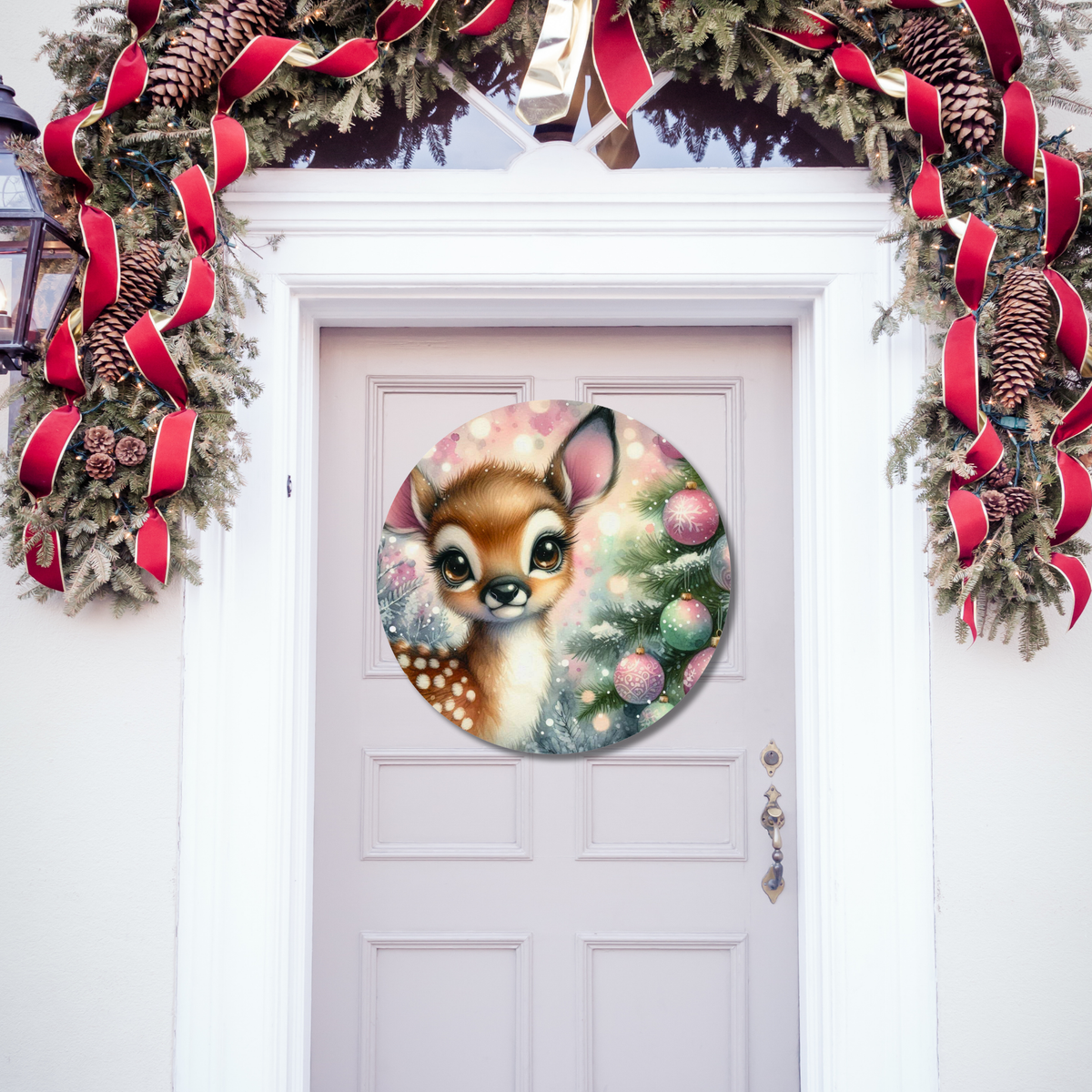 Bundle - 12" Rose Gold Christmas Reindeer Canvas - 10 pieces - DIY Project - Crafting
