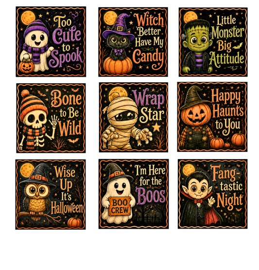 Halloween Canvas Prints Bundle 50% Off - Frankie DIY Canvas Cuts 9 Prints